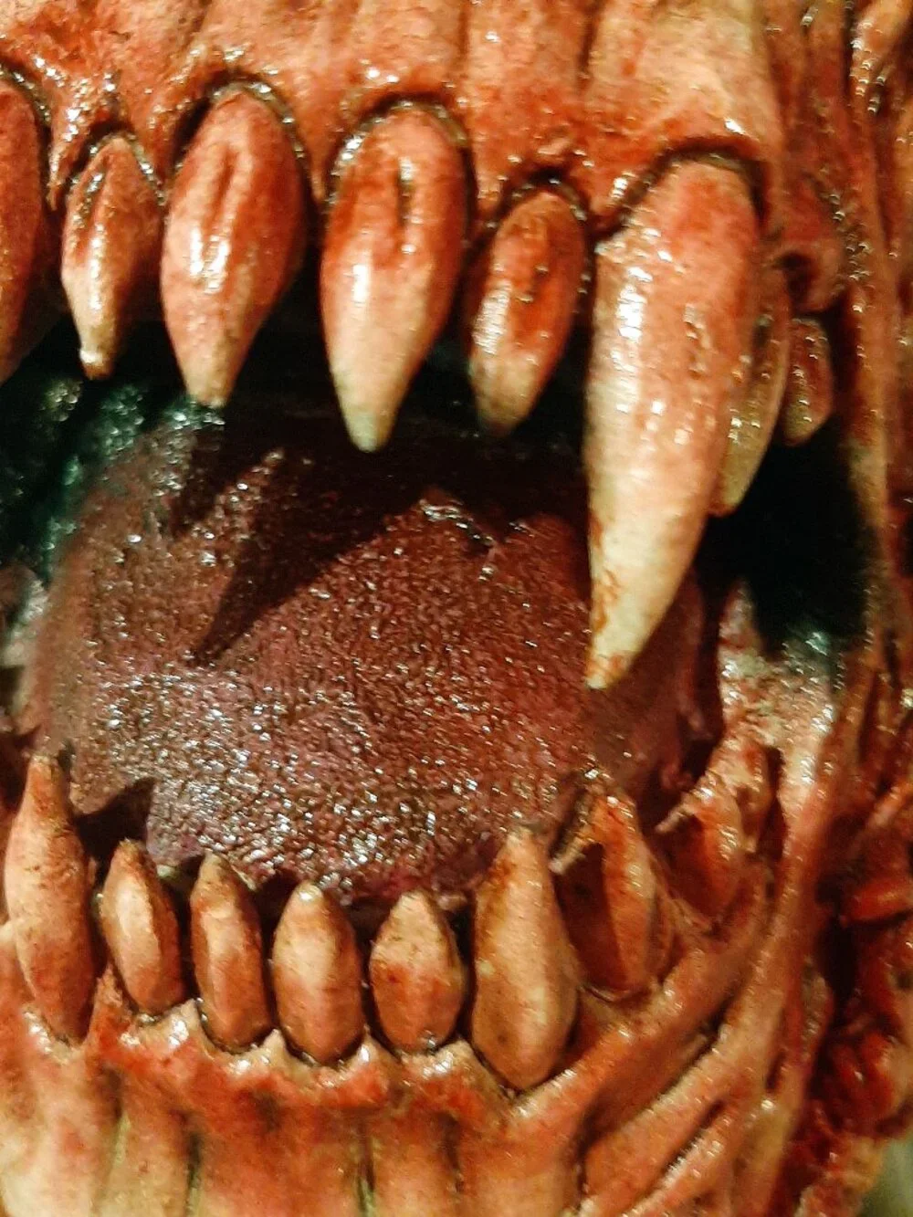 Vampire Ghoul mask latex adult pro cosplay bloody teeth scary Halloween costume